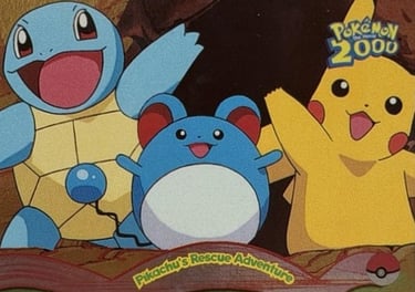 12 Pikachu's Rescue Aventure Topps Pokémon The Movie 2000 silver foil