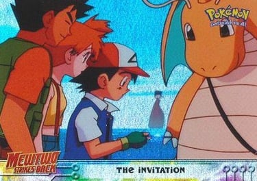 13 The Invitation Topps Pokmon The First Movie rainbow foil