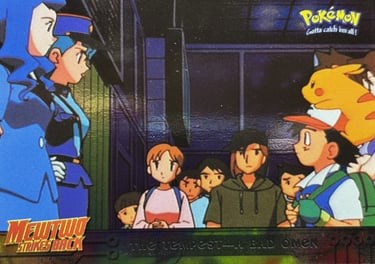 15 The Tempest A Bad Omen Topps Pokémon The First Movie silver foil