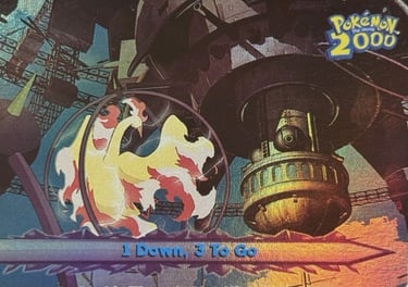 16 1 Down 3 To Go Topps Pokémon The Movie 2000 rainbow foil