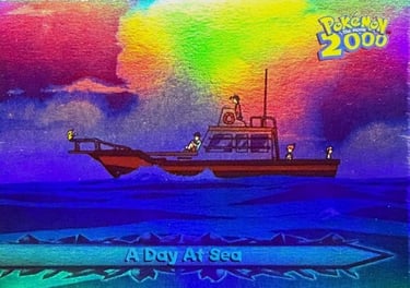 17 A Day At Sea Topps Pokémon the Movie 2000 rainbow foil