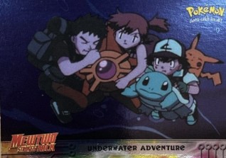 17 Underwater Adventure Topps Pokémon The First Movie silver foil