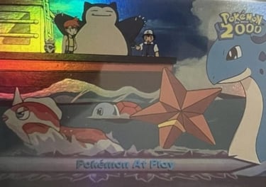 18 Pokemon At Play Topps Pokémon The Movie 2000 rainbow foil