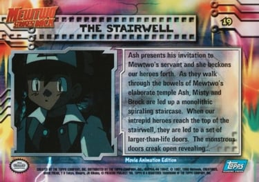 19 The Stairwell Topps Pokémon The First Movie back