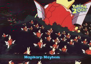20 Magicarp Mayhen Topps Pokémon The Movie 2000 silver foil
