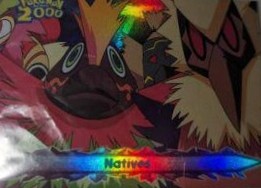 22 Natives Topps Pokémon The Movie 2000 rainbow foil