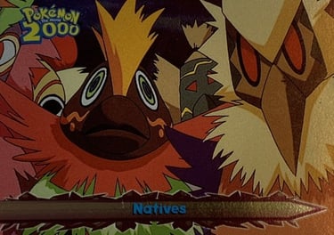 22 Natives Topps Pokémon The Movie 2000 silver foil