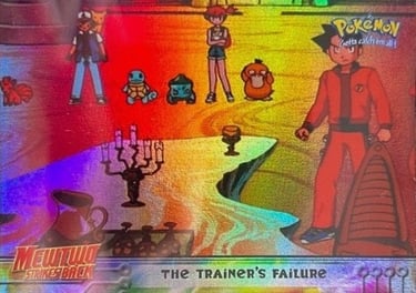 22 The Trainer's Failure Topps Pokémon The First Movie rainbow foil