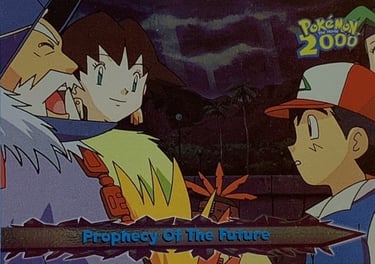 23 Prophecy Of The Future Topps Pokémon the movie 2000 silver foil