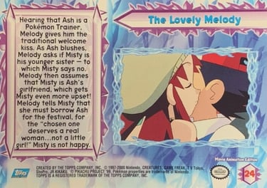 24 The Lovely Melody Topps Pokémon The Movie 2000 back