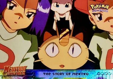 24 The Story of Mewtwo Topps Pokémon The First Movie rainbow foil