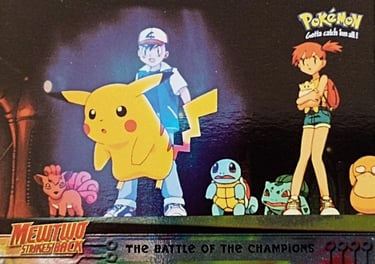 25 The Battle of the Champions Topps Pokémon The First Movie silver foil
