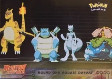 26 Round one Equals Defeat Topps Pokémon The First Movie silver foil