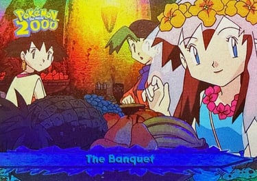 26 The Banquet Topps Pokémon The Movie 2000 rainbow foil