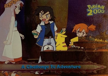 27 A Challange To Adventure Topps Pokémon The Movie 2000 silver foil