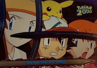 36 Inside The Air-Ship Topps Pokémon The Movie 2000 silver foil