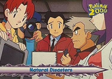 37 Natural Disasters Topps Pokémon The Movie 2000