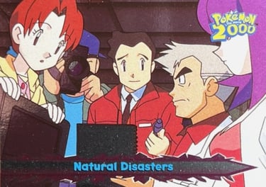 37 Natural Disasters Topps Pokémon The Movie 2000 silver foil