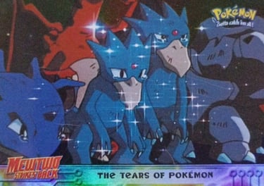 37 The Tears of Pokémon Topps Pokémon The First Movie rainbow foil