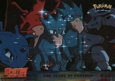 37 The Tears of Pokémon Topps Pokémon The First Movie silver foil