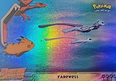 39 Farewell Topps Pokémon The First Movie rainbow foil