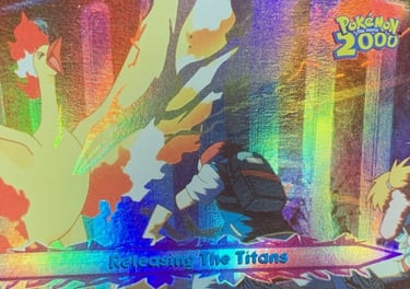 39 Realsing The Titans Topps Pokémon The Movie 2000 rainbow foil