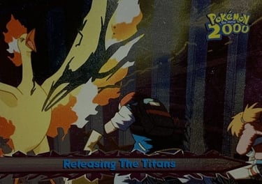 39 Realsing The Titans Topps Pokémon The Movie 2000 silver foil