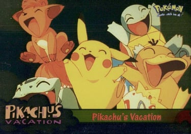 42 Pikachu's Vacation Topps Pokémon The First Movie silver foil