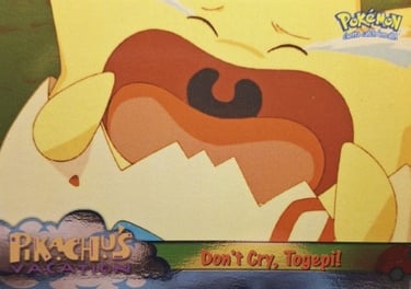 43 Don't Cry, Togepi! Topps Pokémon The First Movie silver foil