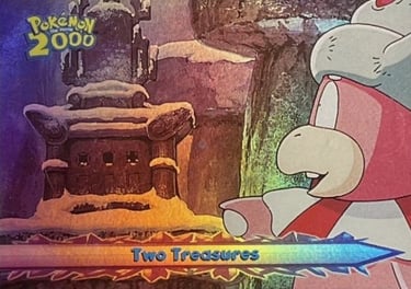 43 Two Treasures Topps Pokémon The Movie 2000 rainbow foil