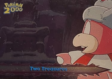 43 Two Treasures Topps Pokémon The Movie 2000 silver foil