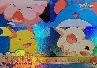 44 Looks Like Trouble... Topps Pokémon The First Movie rainbow foil