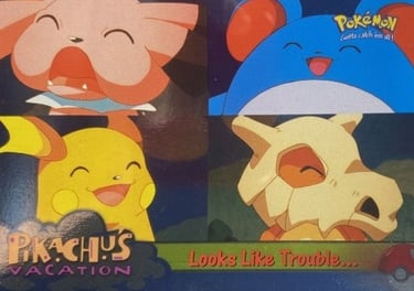 44 Looks Like Trouble... Topps Pokémon The First Movie silver foil