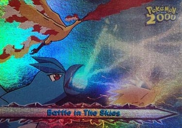 45 Battle in The Skies Topps Pokémon The Movie 2000 rainbow foil
