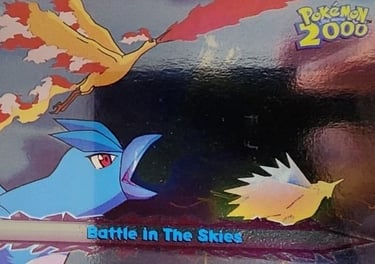 45 Battle in The Skies Topps Pokémon The Movie 2000 silver foil