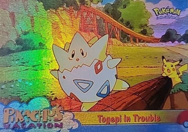 45 Togepi in Trouble Topps Pokémon The First Movie rainbow foil