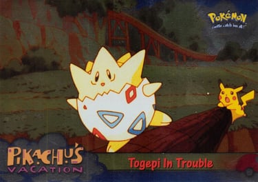 45 Togepi in Trouble Topps Pokémon The First Movie silver foil