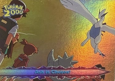 46 Ash is Chosen! Topps Pokémon The Movie 2000 rainbow foil