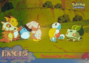 46 Peacemaker Pikachu Topps Pokémon The First Movie silver foil