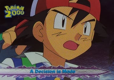 47 A Decision is Made Topps Pokémon The Movie 2000 silver foil