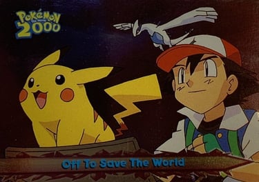 48 Off To Save The World Topps Pokémon The Movie 2000 silver foil