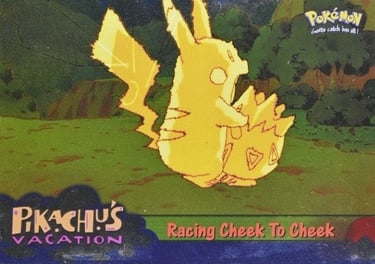 48 Racing Cheek To Cheek Topps Pokémon The First Movie silver foil