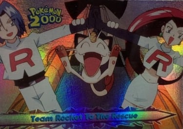 50 Team Rocket To The Rescue Topps Pokémon The Movie 2000 rainbow foil