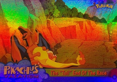 50 The "Tail" End Of The Race Topps Pokémon The First Movie rainbow foil