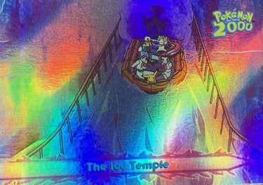 51 The ice Temple Topps Pokémon The Movie 2000 rainbow foil