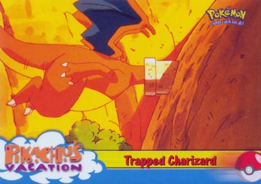 51 Trapped Charizard Topps Pokémon The First Movie