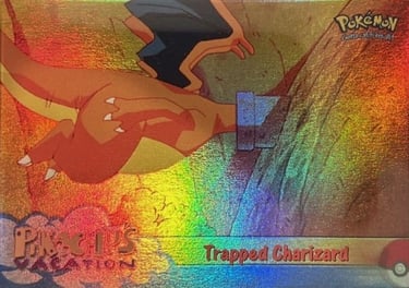 51 Trapped Charizard Topps Pokémon The First Movie rainbow foil