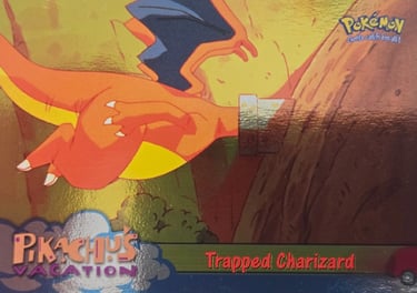 51 Trapped Charizard Topps Pokémon The First Movie silver foil