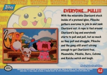 52 Everyone... Pull!!! Topps Pokémon The First Movie back