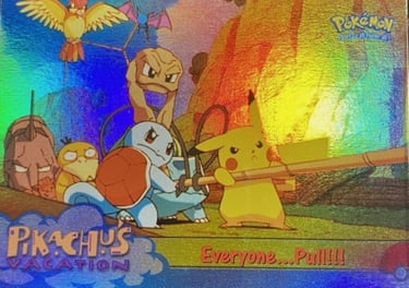 52 Everyone... Pull!!! Topps Pokémon The First Movie rainbow foil